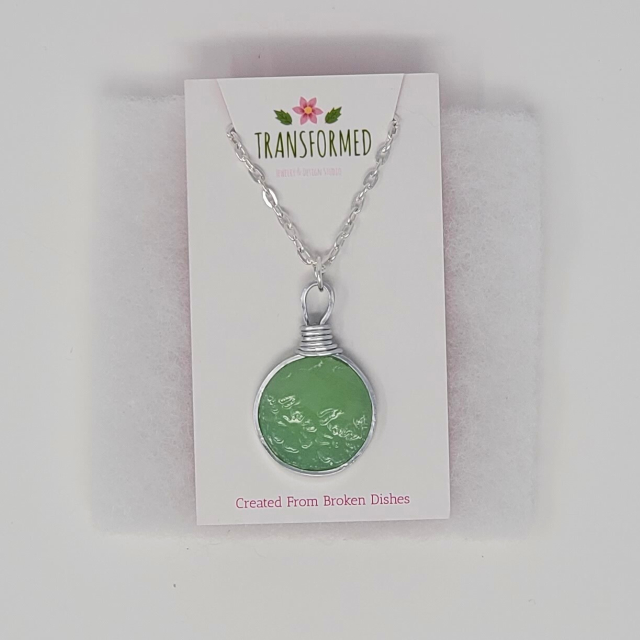 Transformed jewellery Upcycled Broken China Necklaces