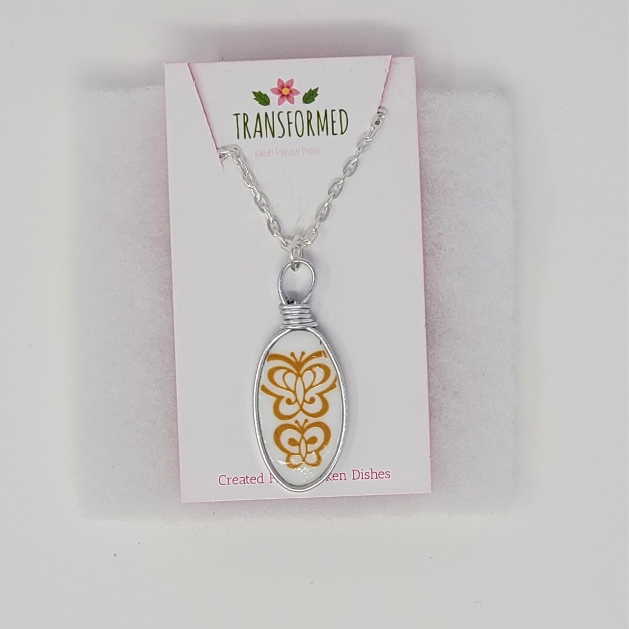 Transformed jewellery Upcycled Broken China Necklaces