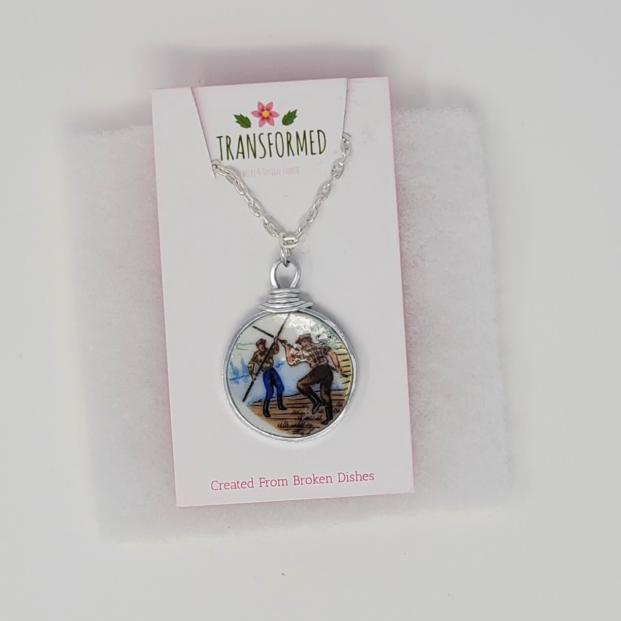 Transformed jewellery Upcycled Broken China Necklaces