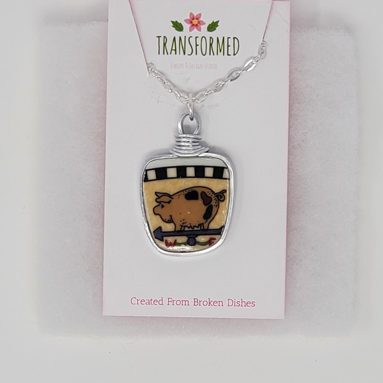 Transformed jewellery Upcycled Broken China Necklaces