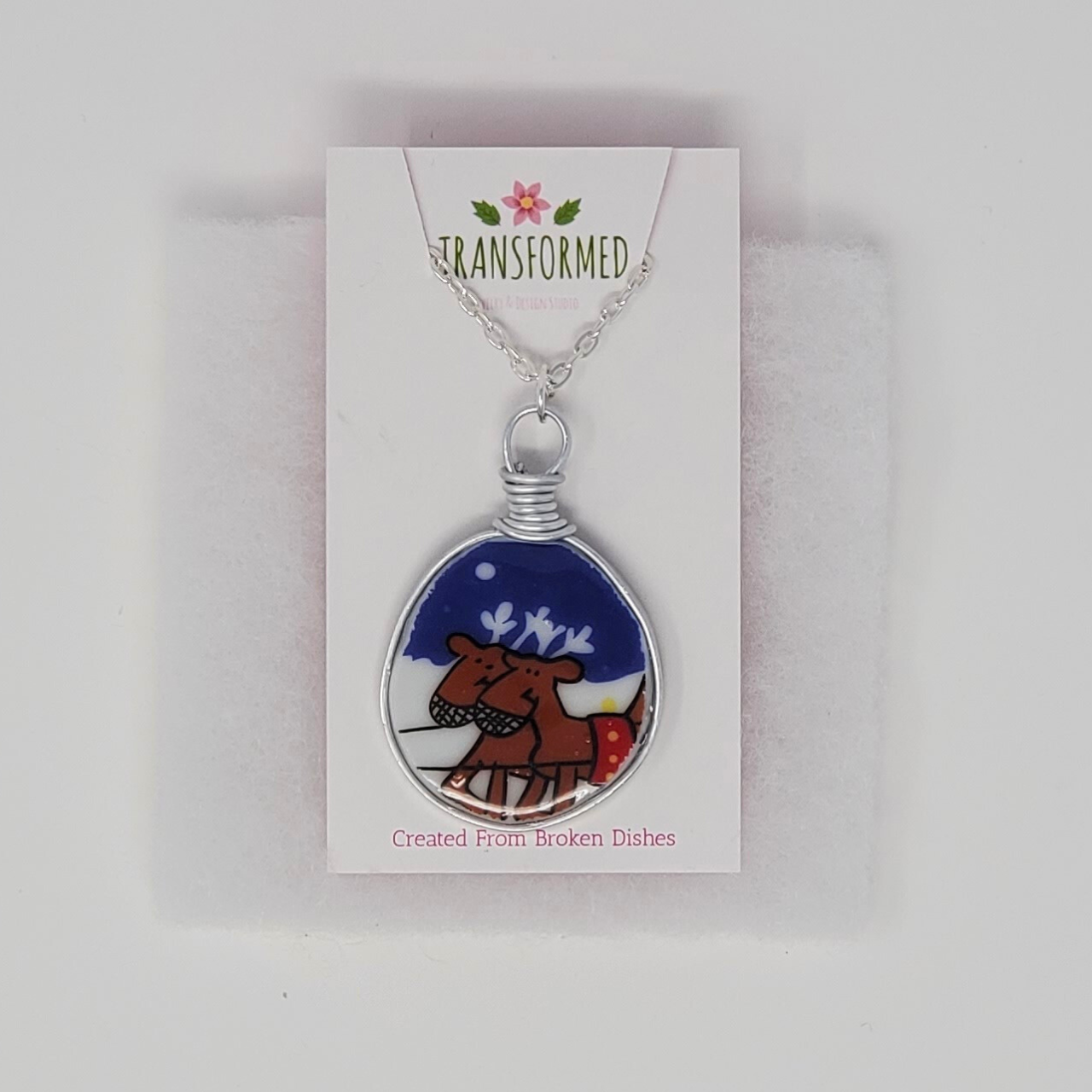 Transformed jewellery Upcycled Broken China Necklaces