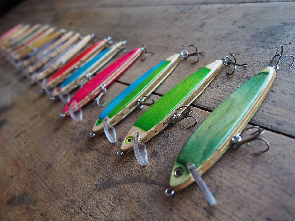 Fishing Lures-recycled skateboards-Canadian Made-Eh-2-Zed Garage