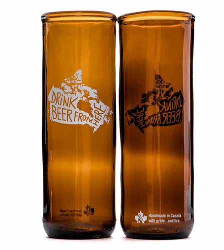 	Drink Beer From Here - beer glasses - made in Canada