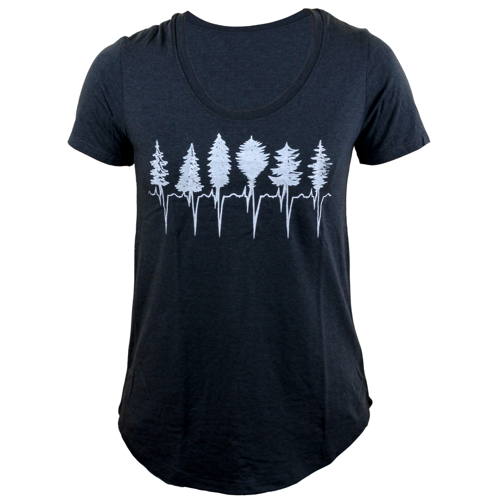 Kindred Coast Clothing small / Treeline-Charcoal Kindred Coast  Women's T-shirt - Treeline