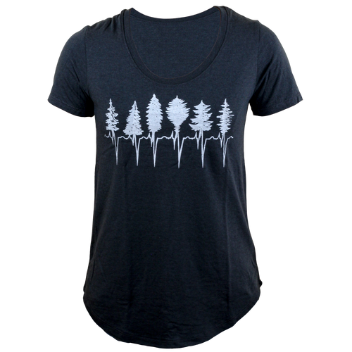Kindred Coast Clothing small / Treeline-Charcoal Kindred Coast  Women's T-shirt - Treeline