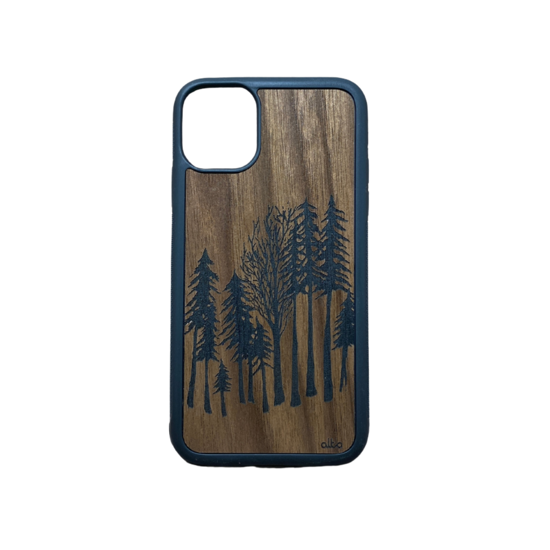 Alto Accessory Forest - Walnut Wood / iPhone 11 Wood Engraved Phone Cases