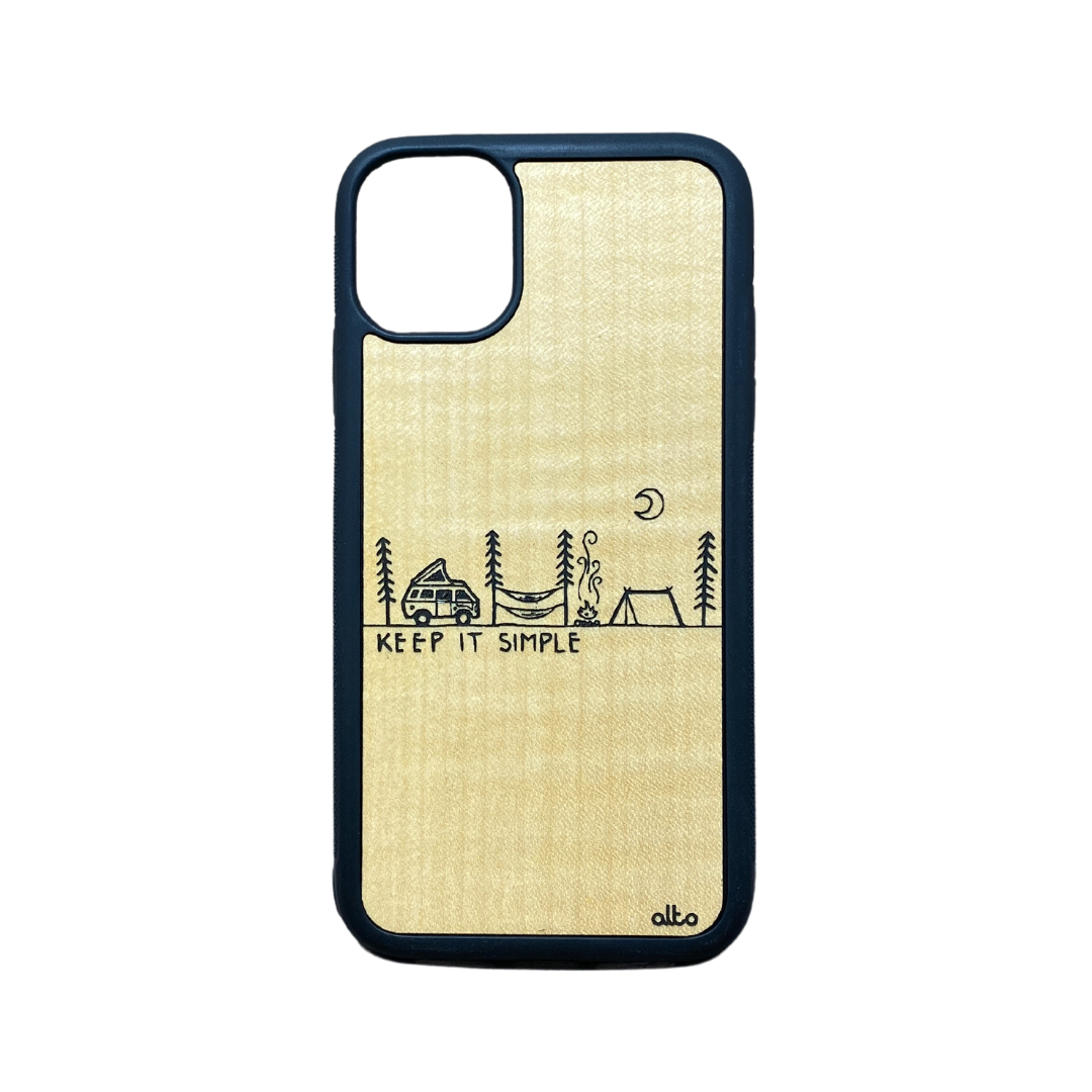 Alto Accessory Van Life - Maple Wood / iPhone 11 Wood Engraved Phone Cases