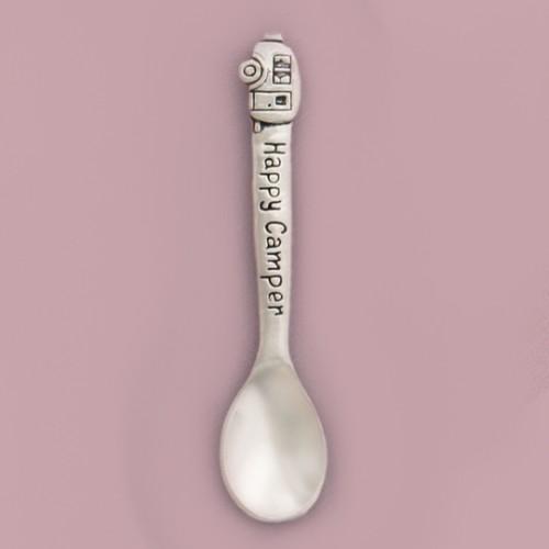 Basic Spirit Canada Baby Spoon Happy Camper Pewter Baby Spoons