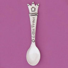 Load image into Gallery viewer, Basic Spirit Canada Baby Spoon Little Prince Pewter Baby Spoons

