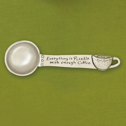 Basic Spirit Canada coffee scoops Enough Coffee Pewter Coffee Scoop