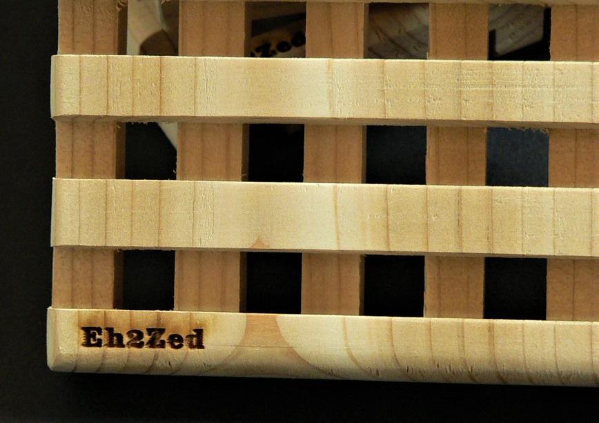 EH-2-ZED Bathroom Cedar Waffle Soap Plate