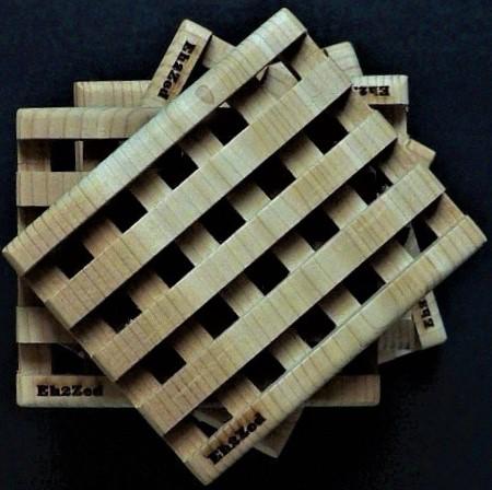EH-2-ZED Bathroom Cedar Waffle Soap Plate