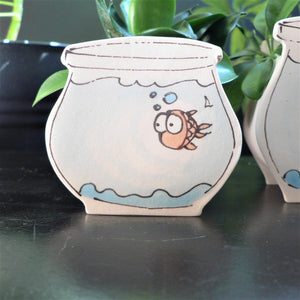 Julie Richard Accessory small Goldfish Bowl Ceramic Planter