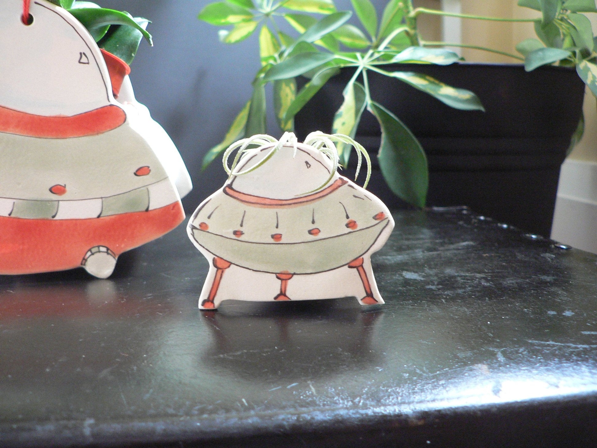 Julie Richard Accessory UFO Ceramic Planter