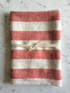 le fil rouge Textiles Bathroom red Linen Bath Sheets