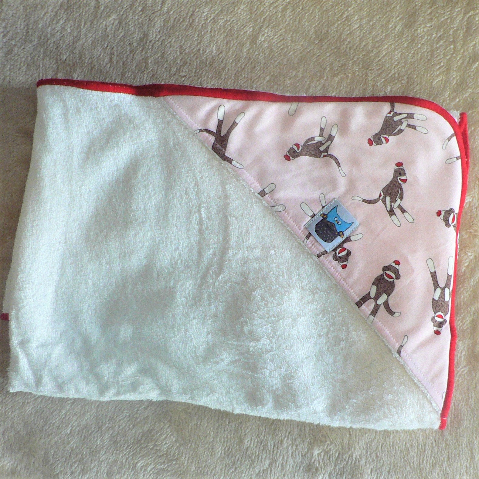 MoSo Bathroom Bamboo/Organic Cotton Hooded Baby Towel