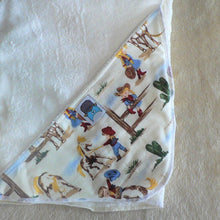 Load image into Gallery viewer, MoSo Bathroom Cowgirl &amp; boy Bamboo/Organic Cotton Hooded Baby Towel
