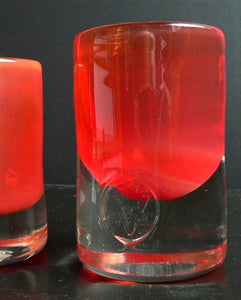 Studio Vine Glass Tableware red Coloured Lowballs